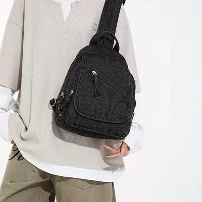 Premium Lady Denim Backpack - Chic & Durable for Women