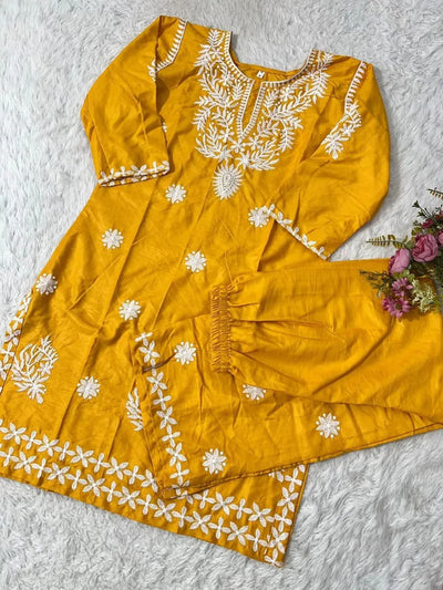 Premium Lakhnawi Reyon Cotton Co-ord Set - Elegant Embroidered Comfort for Women | Sizes M-6XL
