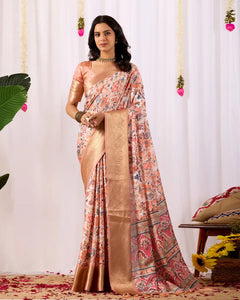 Premium Lichi Silk Saree - Elegant Festive Wear for Women