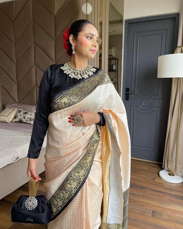 Premium Lichi Silk Saree - Elegant Festive Wear for Women