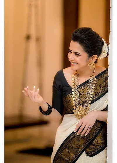 Premium Lichi Silk Saree - Elegant Festive Wear for Women
