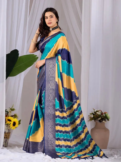 Premium Lichi Silk Saree with Elegant Patola Patterns for Women