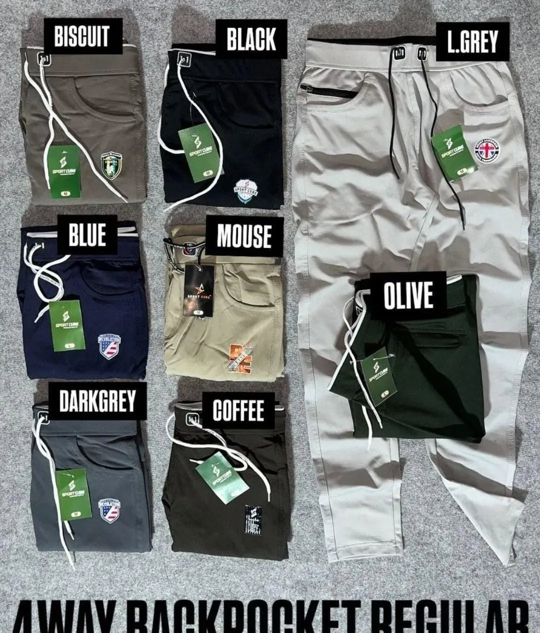 Premium Men's 4-Way Lycra Track Pants | Ultra-Stretch Joggers – TREND BUY