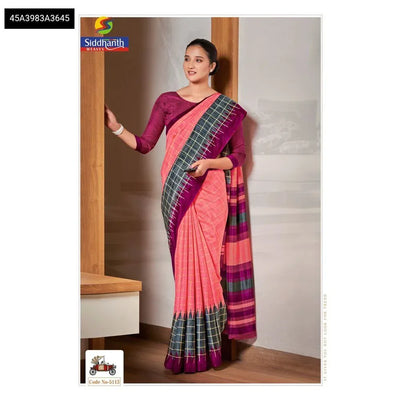Premium Malbari Silk Saree - Elegant Uniform Wear for Women