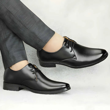 Premium Men Formal Shoes - Stylish Lace-Up for Business & Office