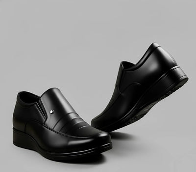 Premium Men's Formal Shoes - Faux Leather Comfort for Office & Business