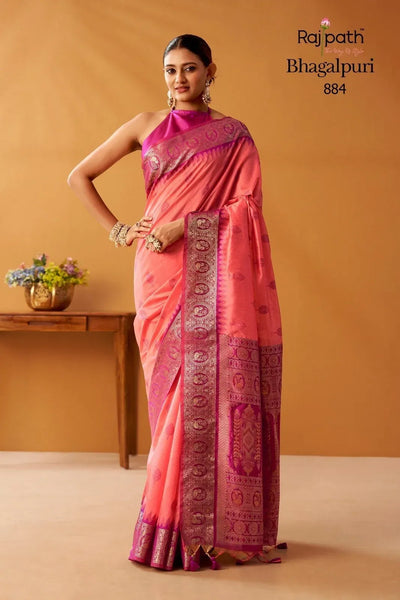 Premium Modal Cotton Saree with Pochampalli Border - Festive Wear for Women