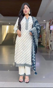 Premium Morgan Silk Digital Print Kurti Set - Festive Wear for Women