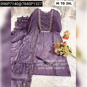 Premium Muslin Gota Patti Hand Work Kurti Set for Women | Festive & Everyday Elegance