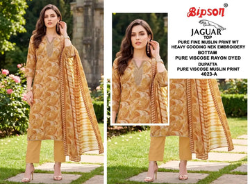 Premium Muslin Unstitched Salwar Suit Set for Festive Wear