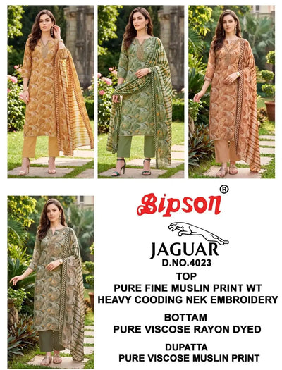 Premium Muslin Unstitched Salwar Suit Set for Festive Wear