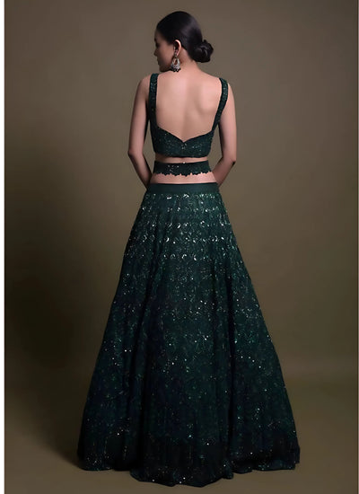Premium Net Lehenga Choli - Heavy Sequence & Dori Work for Festive Wear