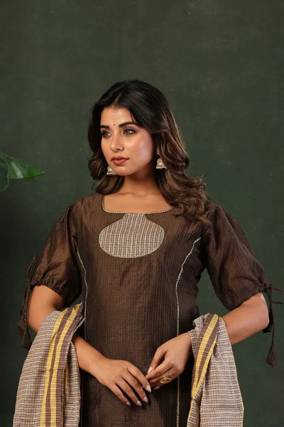 Premium New Arrival Kurti Set - Elegant South Chex Slub for Women