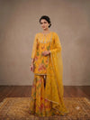 Premium Organza Sharara Suit - Festive Sequin Set for Women