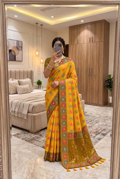 Premium Patola Silk Saree - Designer Festive Wear Collection for Women