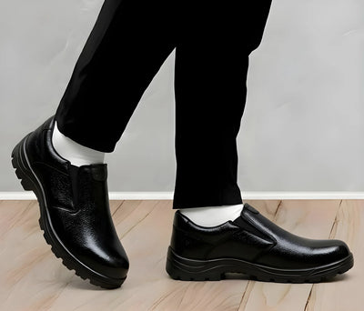 Premium Police Safety Shoes for Men - Steel Toe Tactical & Industrial Work Footwear