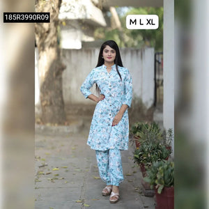 Premium Printed A-Line Afghani Pant Pair for Women | Festival Wear