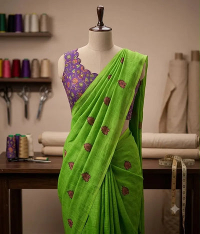 Premium Printed Saree - Elegant Festive Wear with Designer Blouse