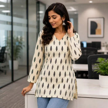 Premium Pure Cotton Kurti - Breathable Daily Wear Collection for Women
