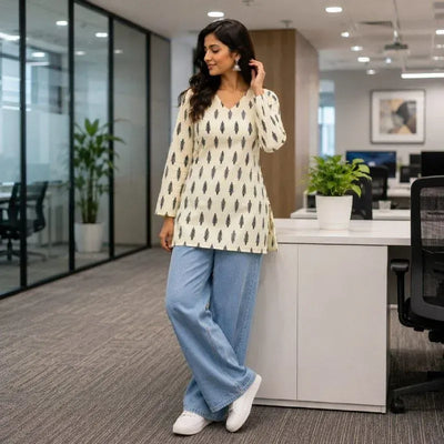 Premium Pure Cotton Kurti - Breathable Daily Wear Collection for Women