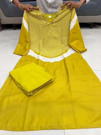 Premium Pure Cotton Slub Kurti Set - Comfortable All-Day Wear for Women | M-XXL