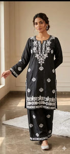 Premium Rayon Embroidery Kurti Set - Festive Wear for Women