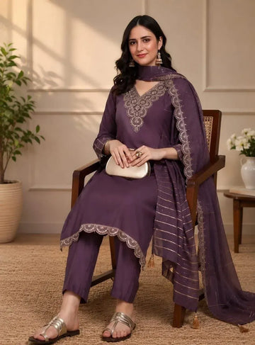 Premium Rayon Kurti Dupatta Set - Elegant Festive Wear for Women