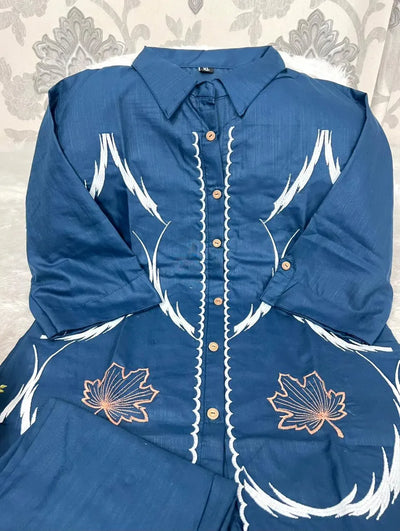 Premium Rayon Slub Cord Set - Elegant Festive Wear for Women