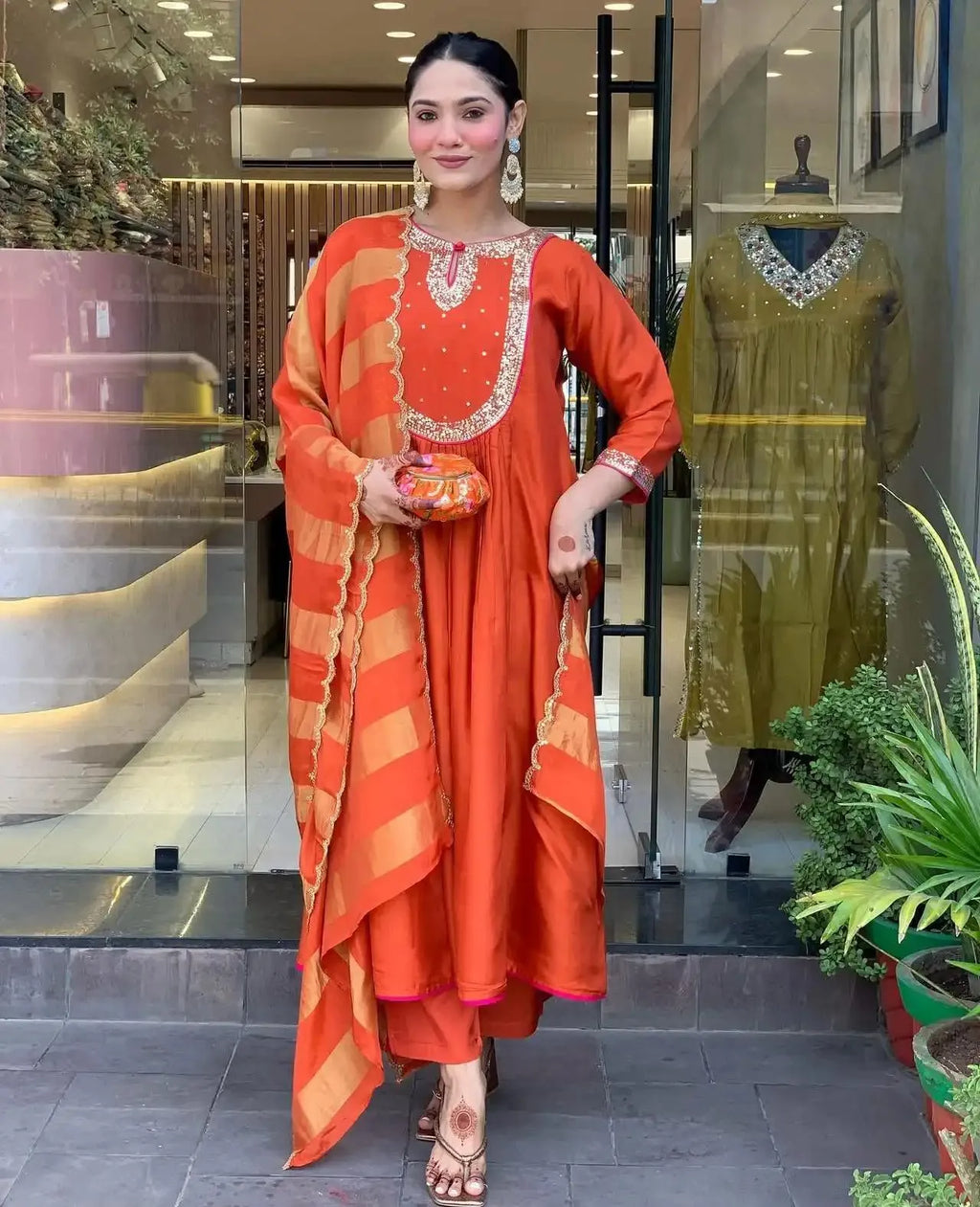Anarkali Kurti Set