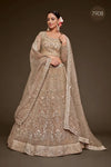 Premium Royal Beige Lehenga - Heavy Embroidered Wedding Collection
