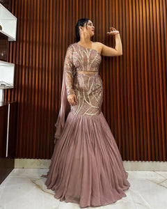 Premium Ruffle Lehenga Choli Set - Heavy Sequin Work for Party Wear | Stitched XXL