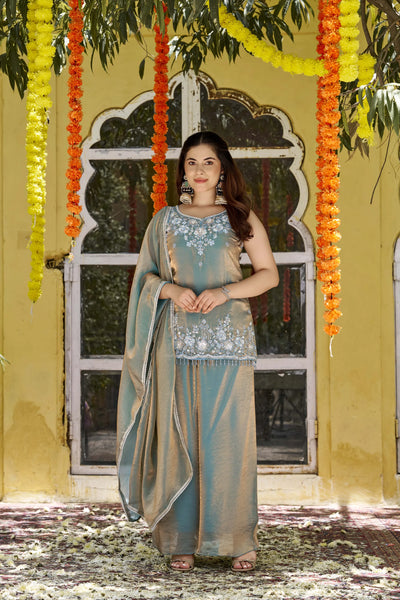 Premium Satin Kurti Set - Designer Festive Wear with Dupatta | Sizes S-XXL