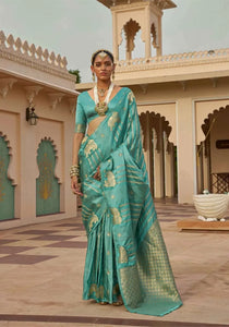 Premium Satin Silk Saree - Elegant Zari Weaving Work for Festive Wear