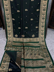 Premium Satin Silk Saree with Peshwai Border for Festive Women