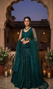 Premium Sequins Lehenga Set - Heavy Georgette Festive Wear