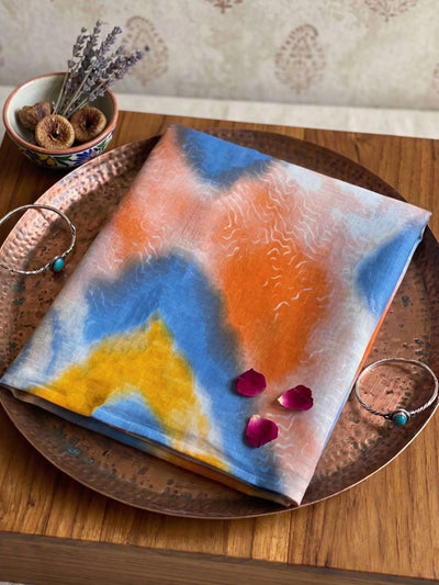 Premium Shibori Cotton Saree - Handcrafted Festive Wear for Women