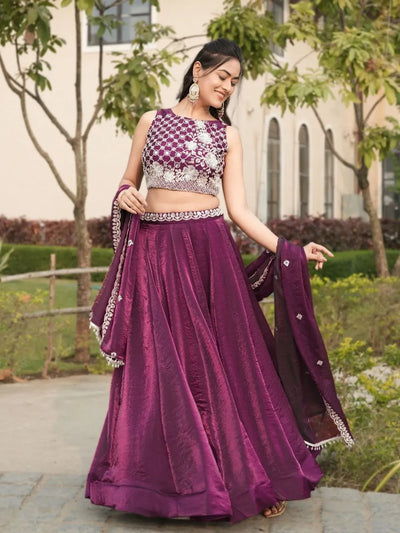 Premium Silk Lehenga - Beads Work Wedding Wear for Women