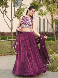 Premium Silk Lehenga - Beads Work Wedding Wear for Women