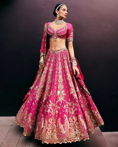Premium Silk Lehenga with Heavy Embroidery - Royal Bridal Collection for Women
