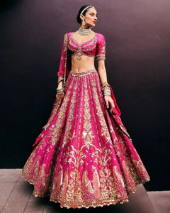 Premium Silk Lehenga with Heavy Embroidery - Royal Bridal Collection for Women