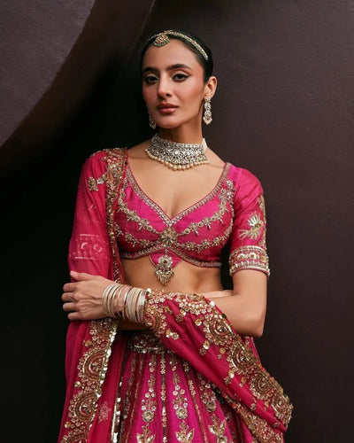 Premium Silk Lehenga with Heavy Embroidery - Royal Bridal Collection for Women