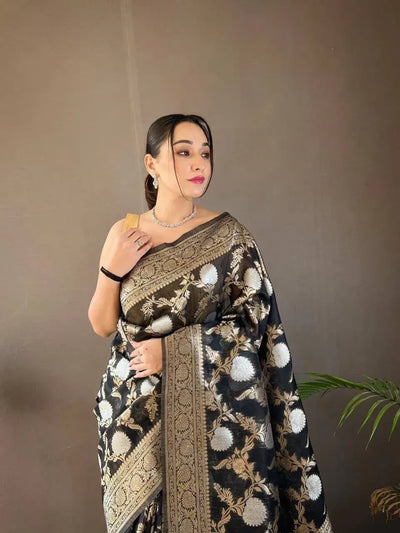 Premium Soft Linen Saree - Elegant Weaving Motif Collection for Festive Prep