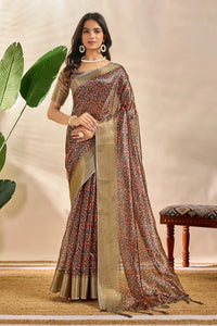 Premium Soft Silk Saree with Zari Border for Festive Wear