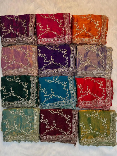 Premium Space Silk Saree - Zari Sequence Embroidery for Women
