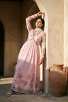 Premium Tebby Silk Anarkali Gown - Elegant Floral Print Party Wear for Women