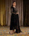 Premium Velvet Party Wear Suit - Heavy Embroidery Sequence Work Festive Collection