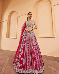 Premium Vichaitara Silk Lehenga with Heavy Sequin Embroidery