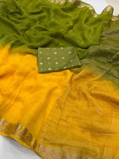 Premium Viscose Georgette Saree - Designer Festive Wear for Women
