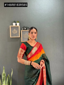 Premium Viscose Silk Gown Saree - Ready-to-Wear Wedding Collection