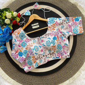 Print Embroidery Blouse for Women | Ethnic Wear